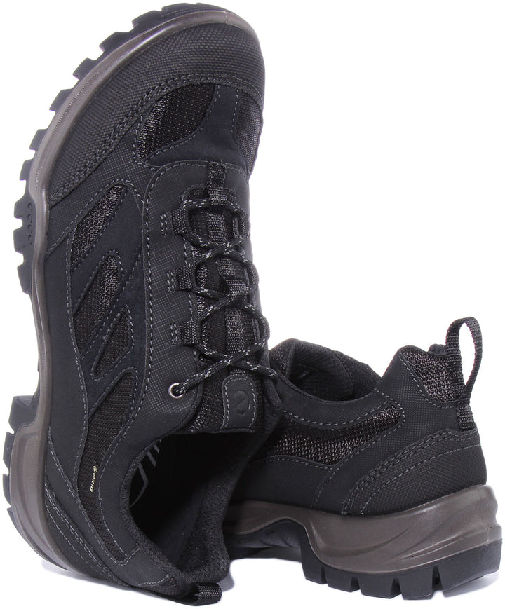 Ecco Xpedition III Chaussures de randonnée Gore Tex à lacets pour hommes en noir