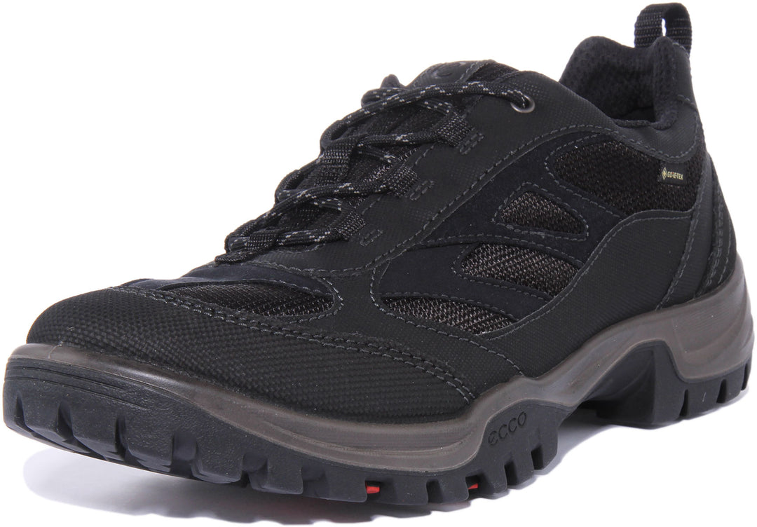 Ecco Xpedition III Chaussures de randonnée Gore Tex à lacets pour hommes en noir