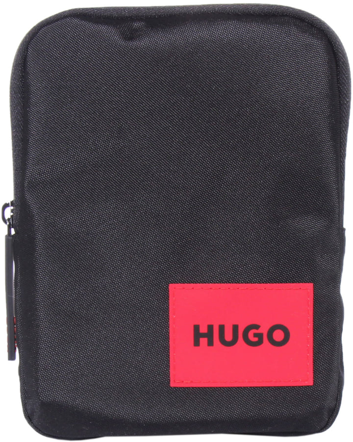 Hugo Ethon NS Bolsa de nylon reciclado para hombre en negro