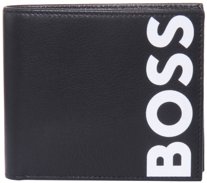 Boss Big BC8 CC Cartera de piel para hombre en negro