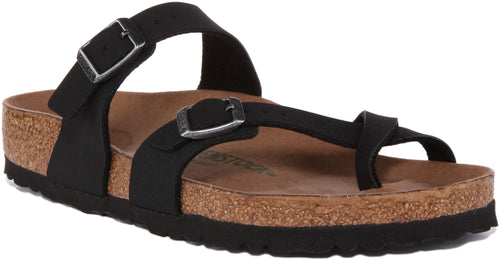 Birkenstock Mayari Sandales pour Femmes En Birko Flor En Noir