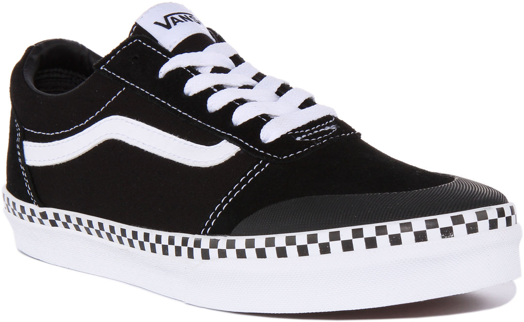 Vans Ward In For Youth | Side Strip Up Trainers – 4feetshoes