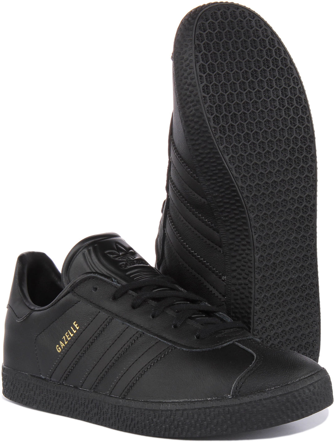 Gazelle adidas nere pelle Outlet
