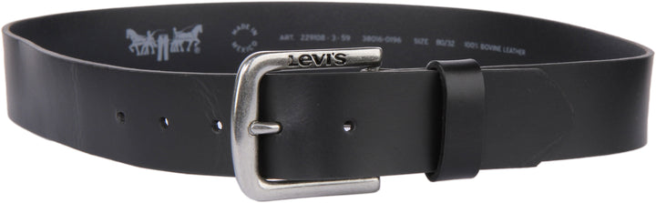 Levi's Seine Cinturón de piel para hombre en negro