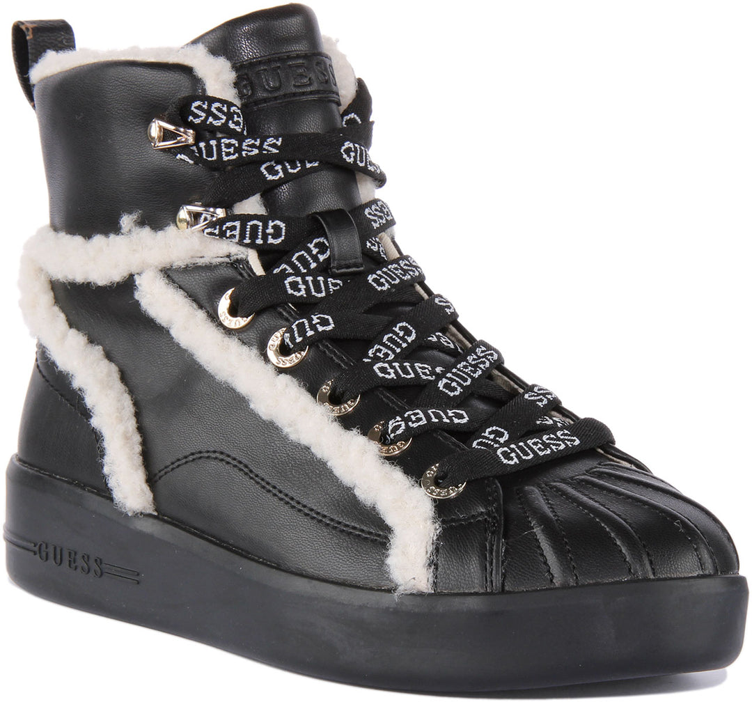 Guess Ramsi High Top In Black For Women