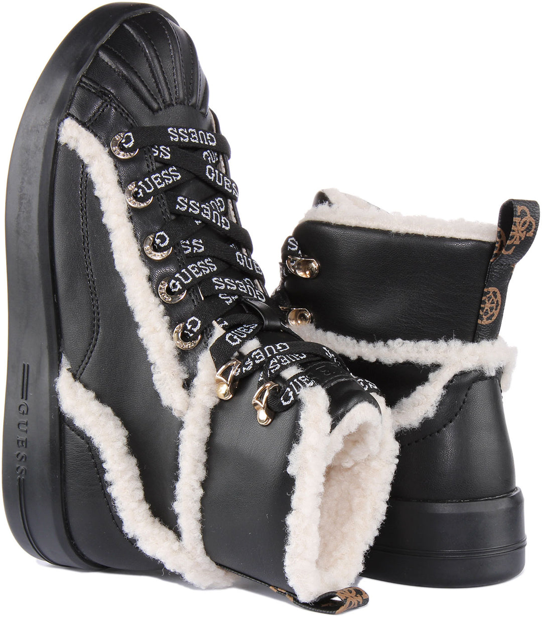 Guess Ramsi High Top In Black For Women