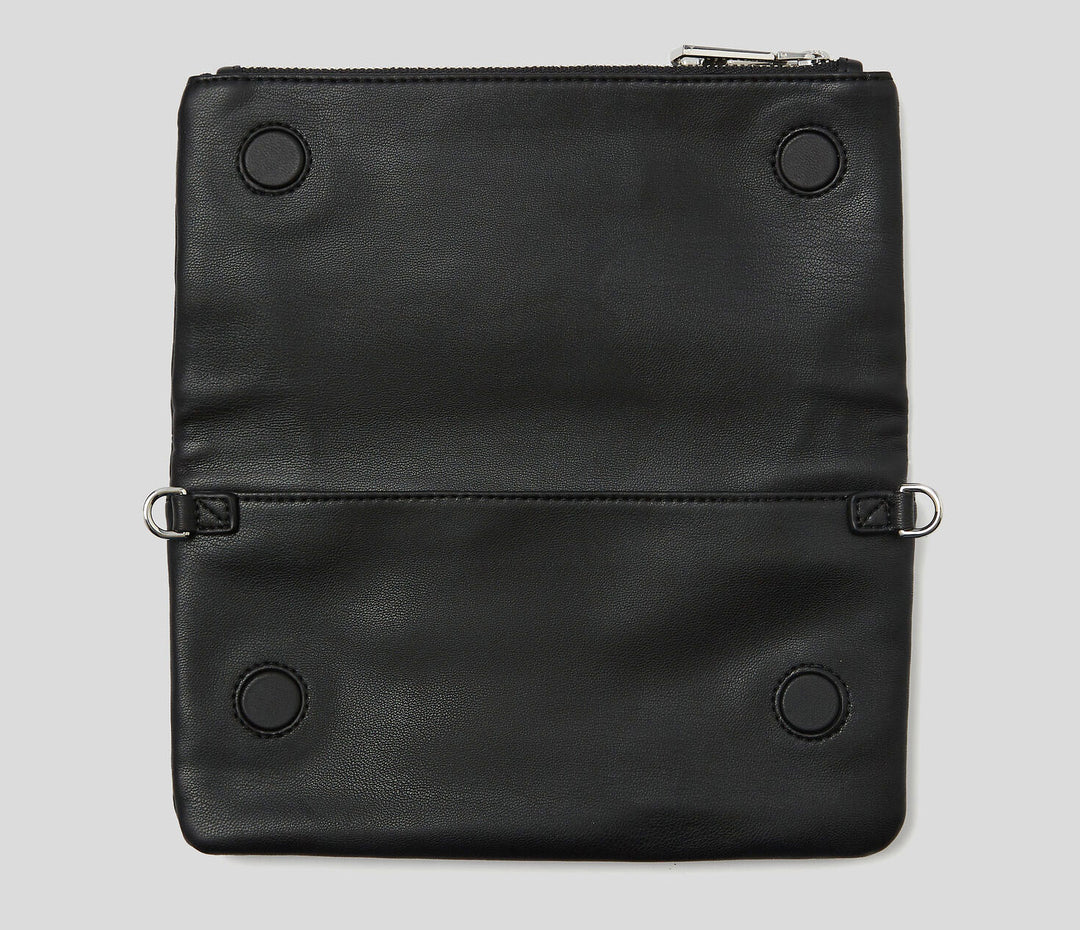 Karl Lagerfeld Embossed Wallet In Black For Women