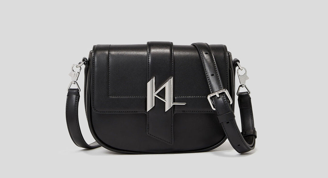 Karl Lagerfeld K Signature Sadel Bag In Black For Women