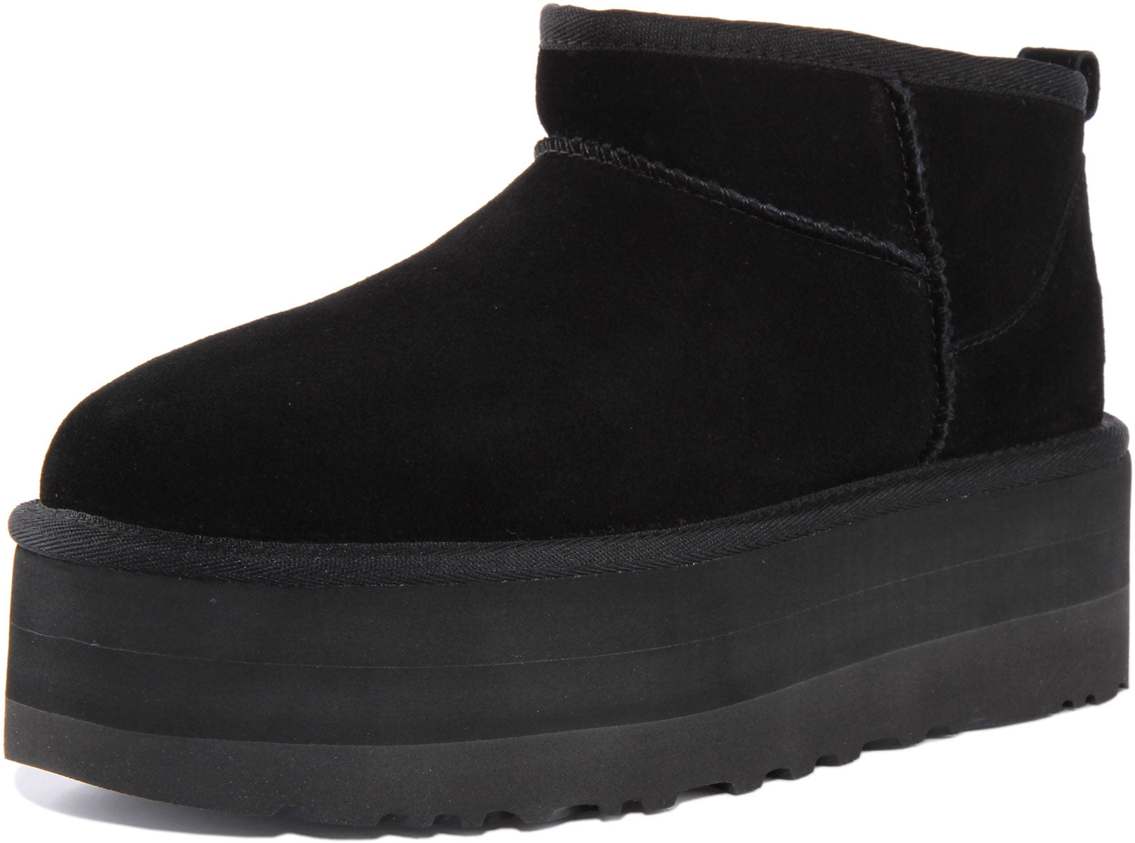 Ugg Australia Classic Ultra Mini In Black For Women | Fur
