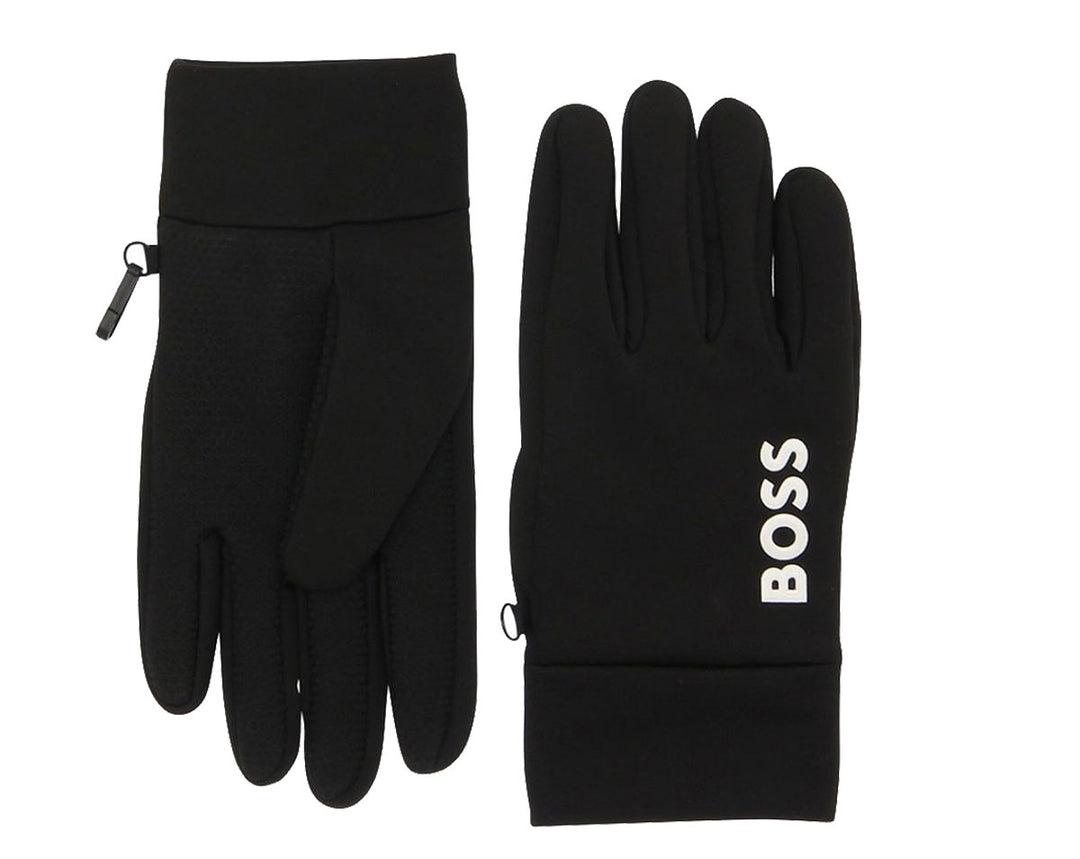 Boss Running Glove In Black For Men | Hugo Boss Running Gloves – 4feetshoes