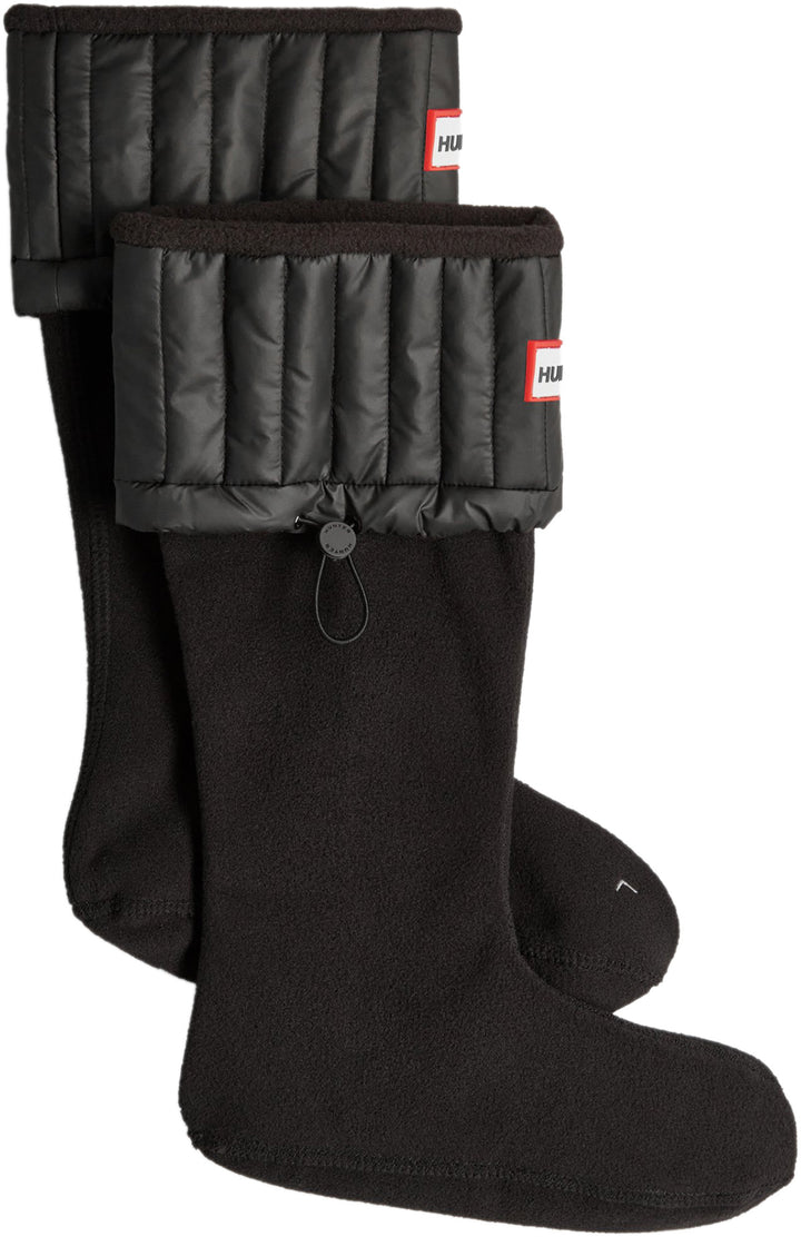 Hunter Nylon Puffer Tall Sock In Black