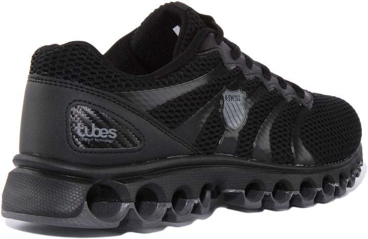 K Swiss Tubes Comfort Baskets confort à lacets pour hommes en noir