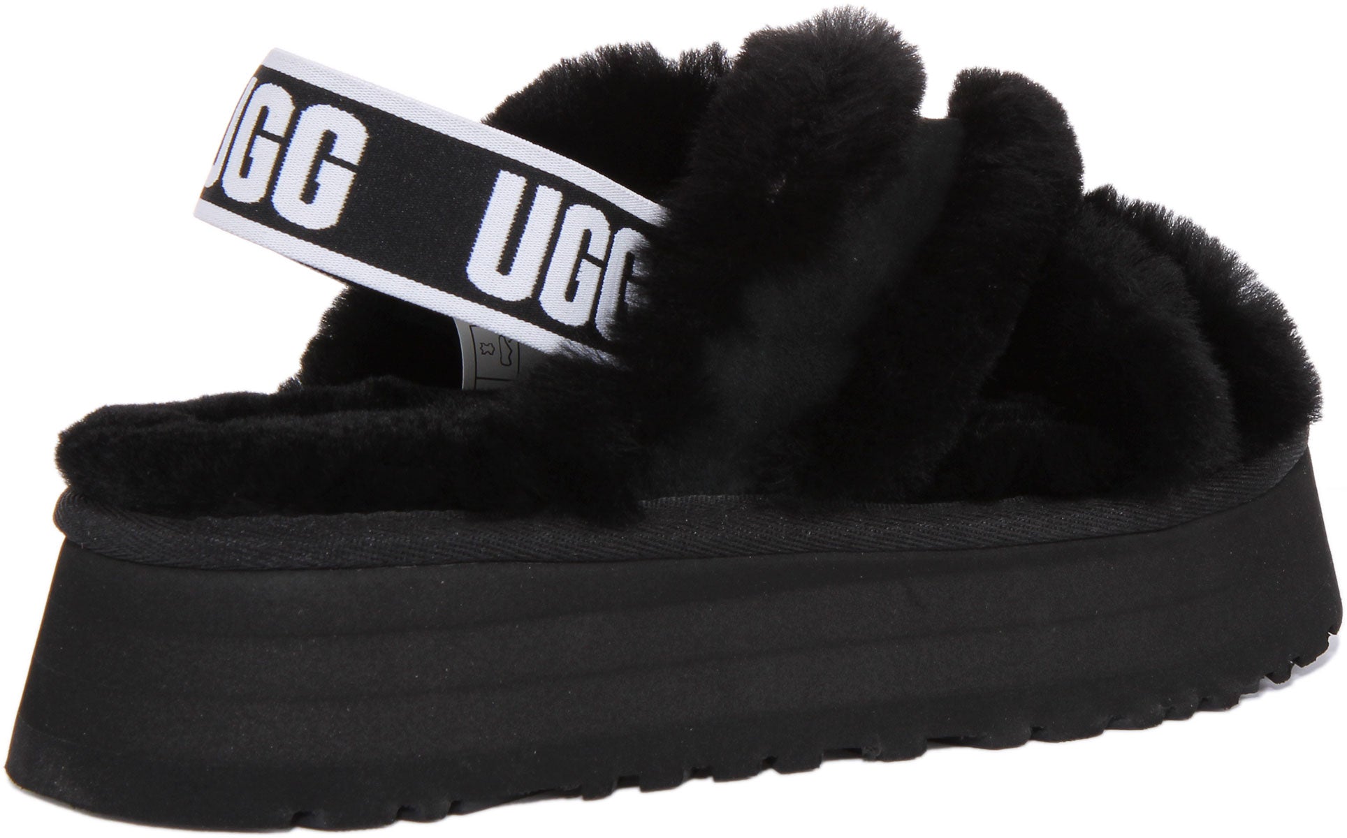 Ugg Australia Disco Cross In Black For Women | Sheepskin Slippers