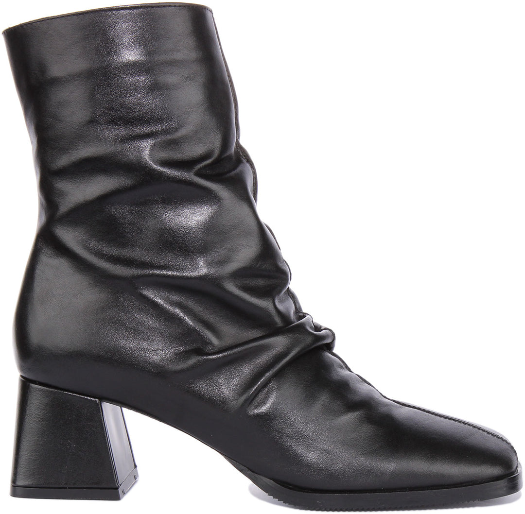Zara Stiefel Schwarz Flach Leder Damen Stiefeletten Schwarze