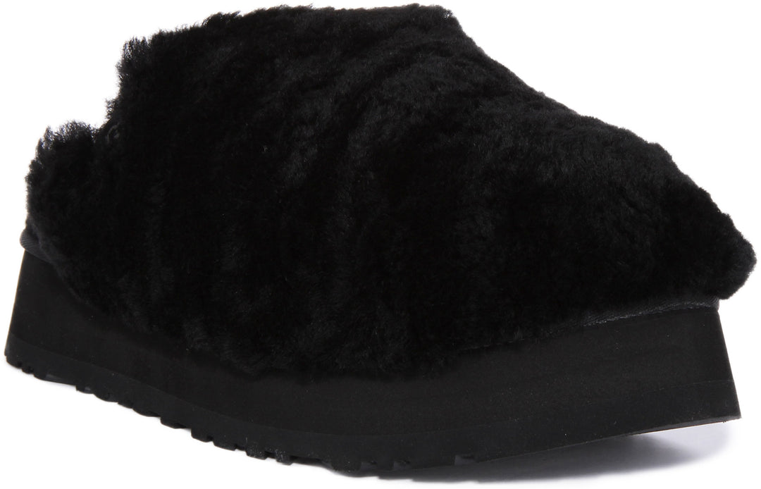 UGG Australia Classic Maxi Curly In Black For Women UGG Slippers