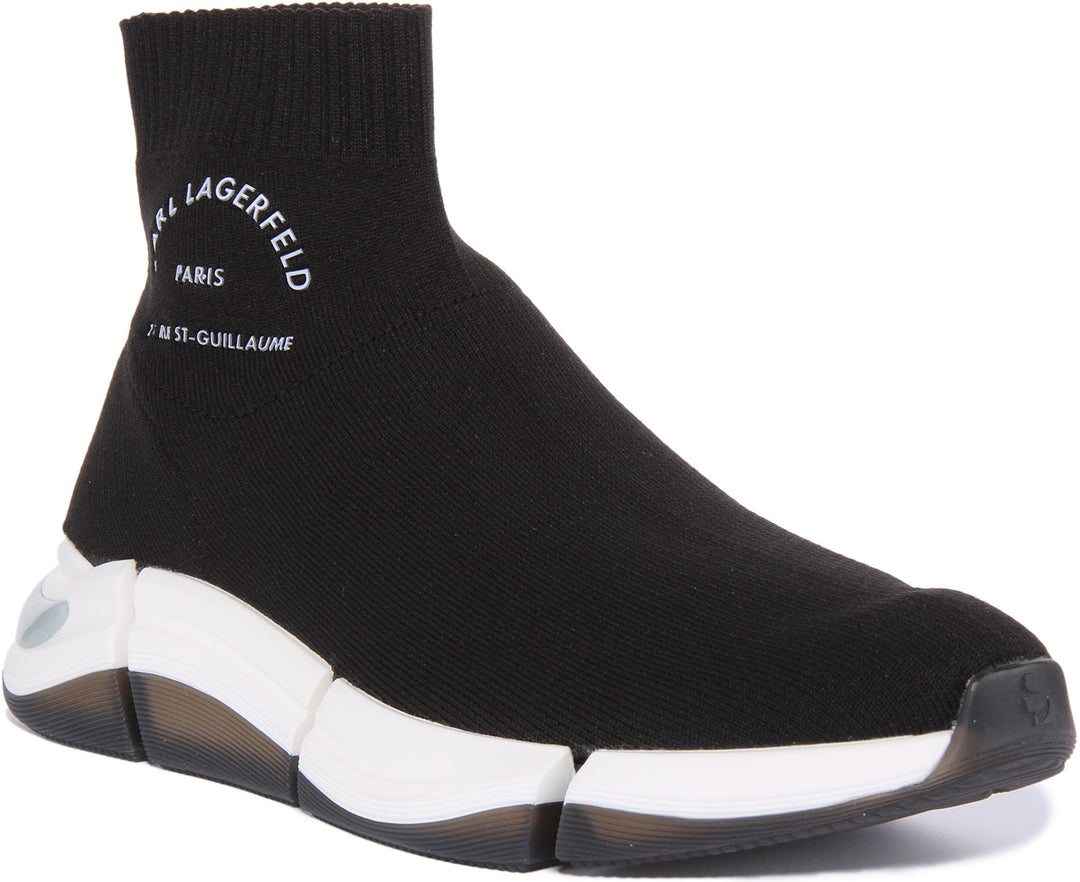 Karl Lagerfeld Quadro Maison Zapatillas deportivas de tejido de punto para hombre en negro