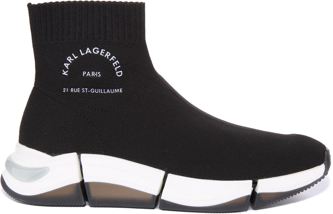 Karl Lagerfeld Quadro Maison Zapatillas deportivas de tejido de punto para hombre en negro