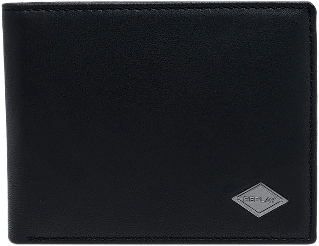 Replay Fm5241.001 Card & Note Wallet In Black For Men