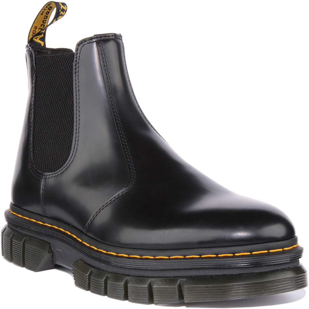 Martens Botas Dr Martens Zapatos Mexico Guatemala Martens Rikard Chelsea En Negro Para Hombres Stich Pull On