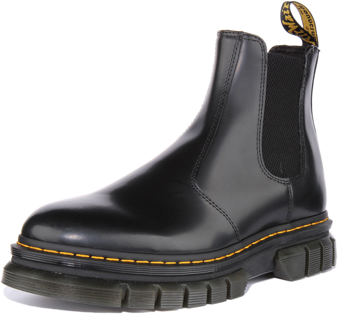 Dr Martens Rikard Chelsea In Black For Men Stich Pull on Leather