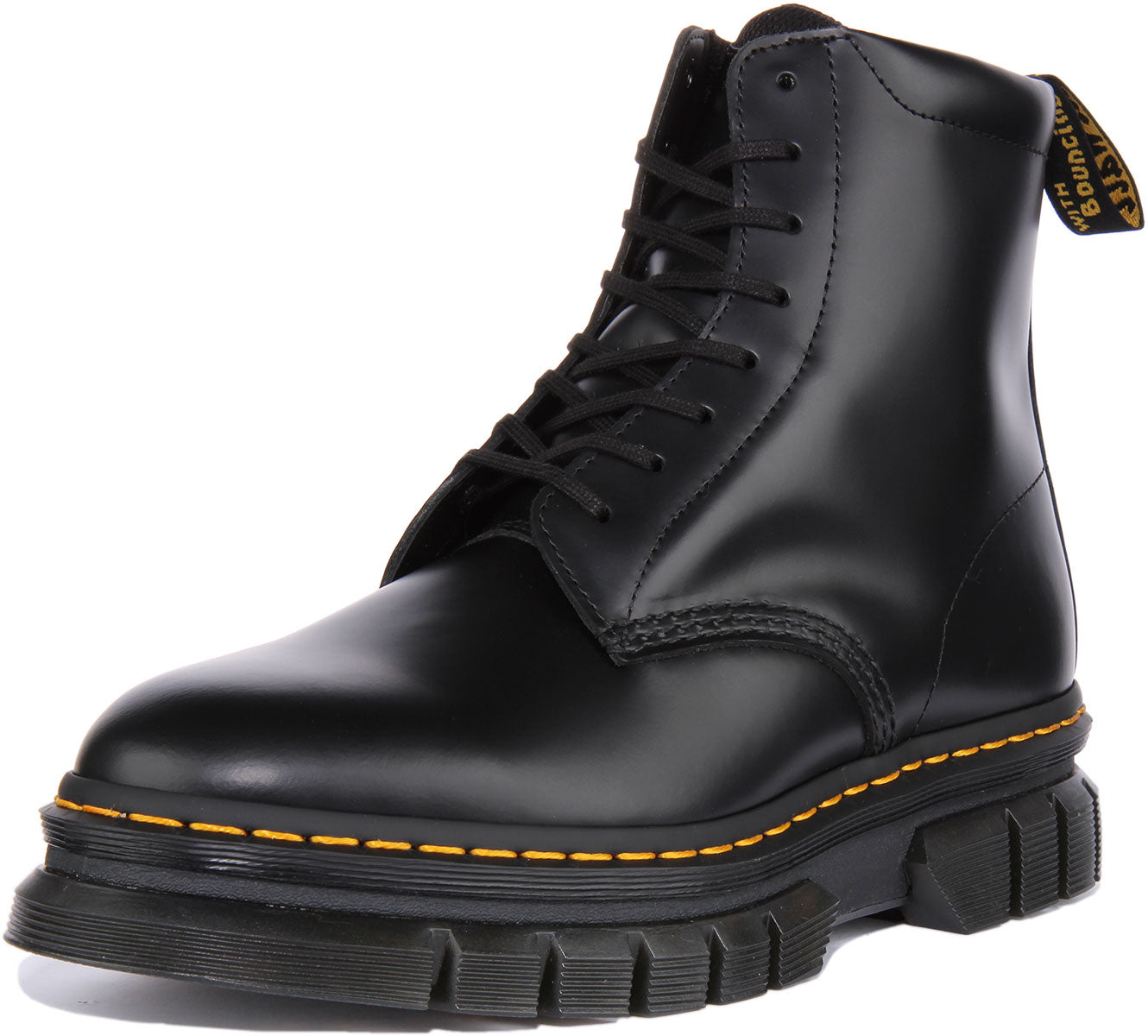 Dr Martens Rikard 8 Eyelet in Schwarz für Herren | Polierte