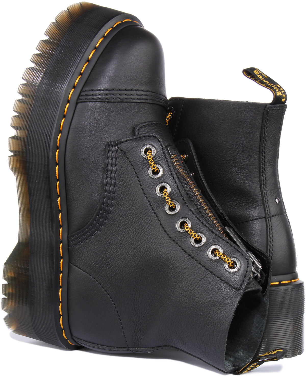 Dr Martens Sinclair Max Pisa In Black For Women | Front Zip