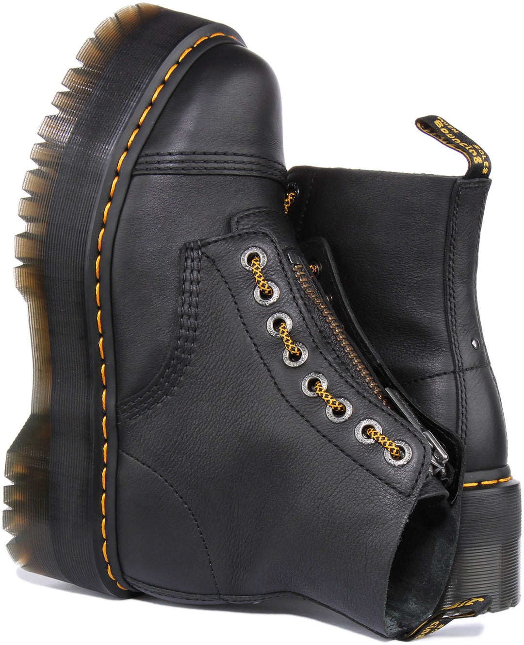 Dr Martens Sinclair Max Pisa In Black For Women Front Zip