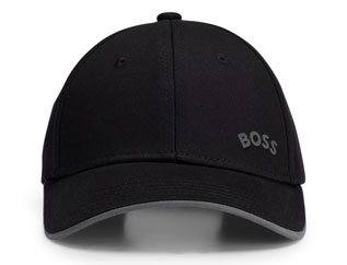 Boss Bold Curved Cap In Black
