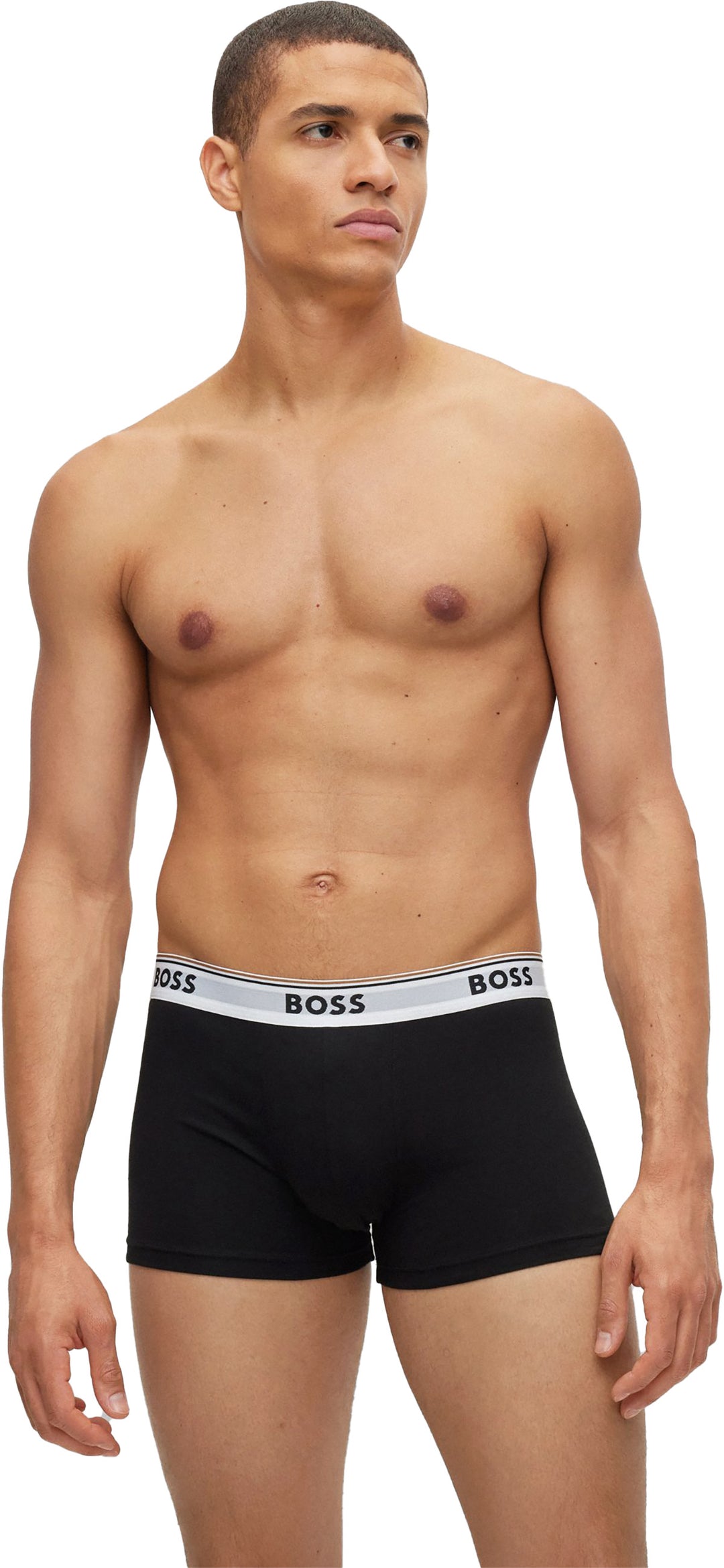 Boss Power Pack de trois boxers pour hommes en noir