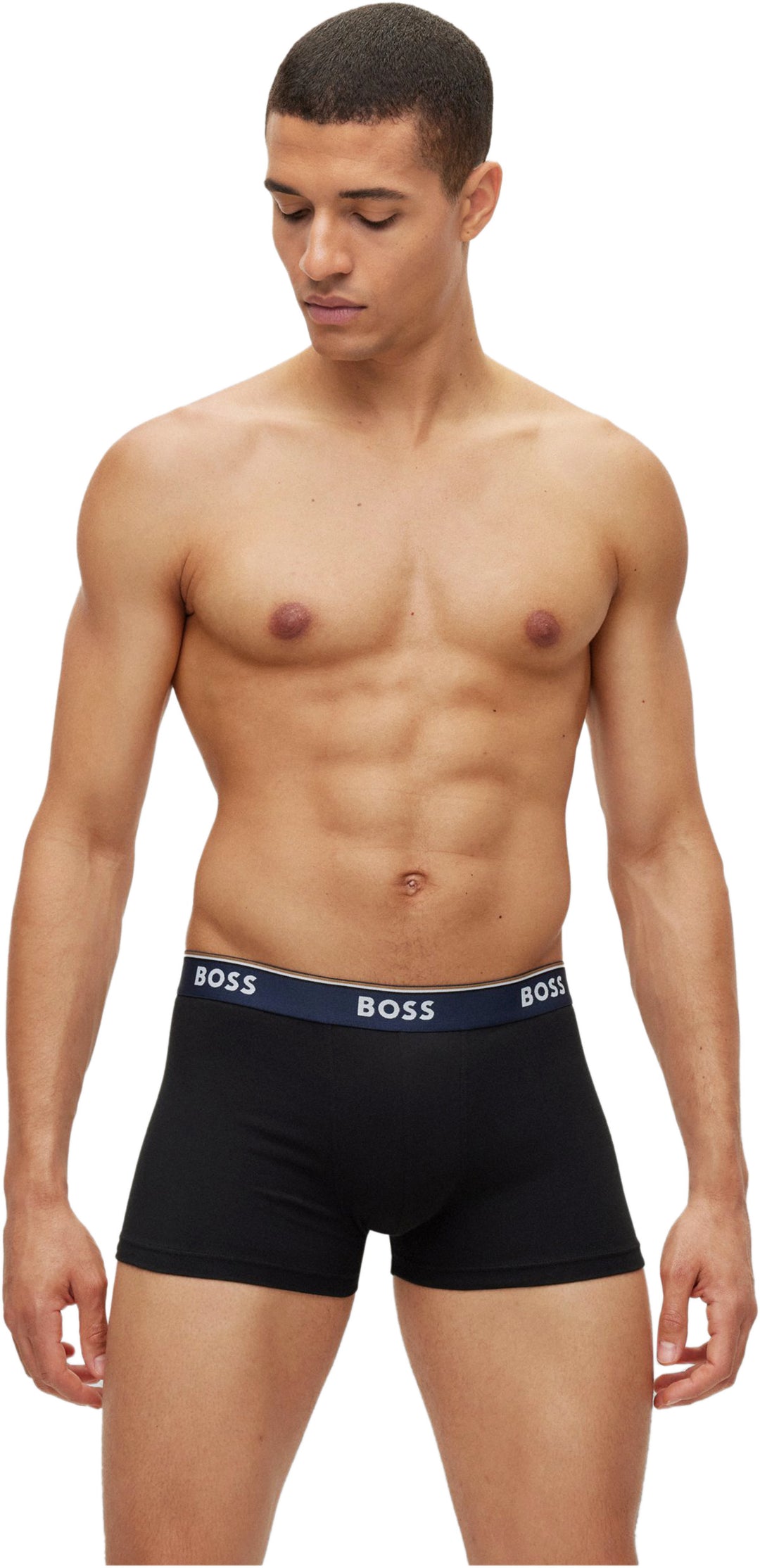 Boss Power Pack de tres calzoncillos bóxer para hombre en negro