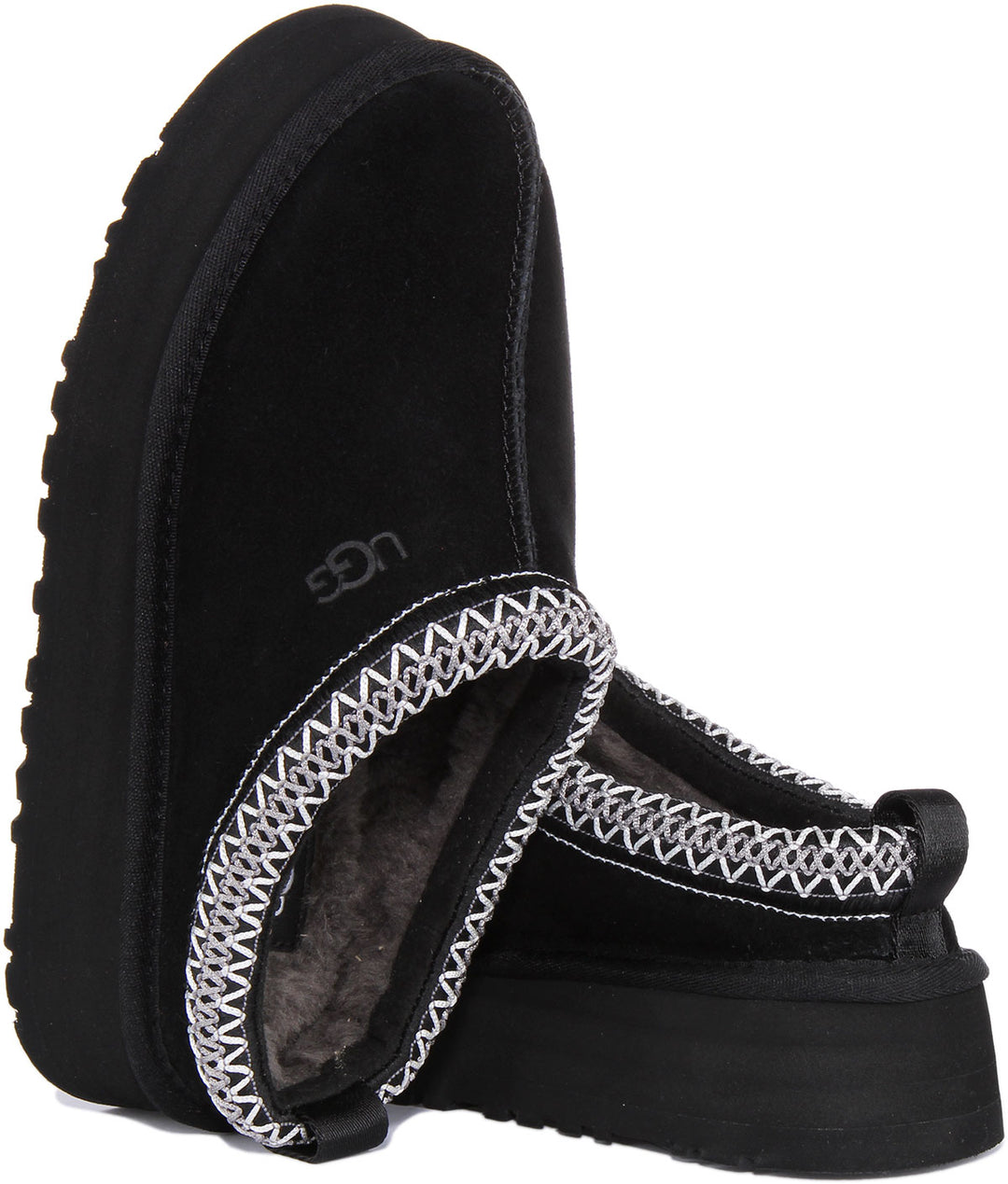 Ugg Australia W Tazz In Black For Women Wool Linned Slider