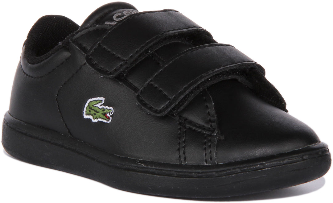 Lacoste Carnaby Evo In Black For Infants