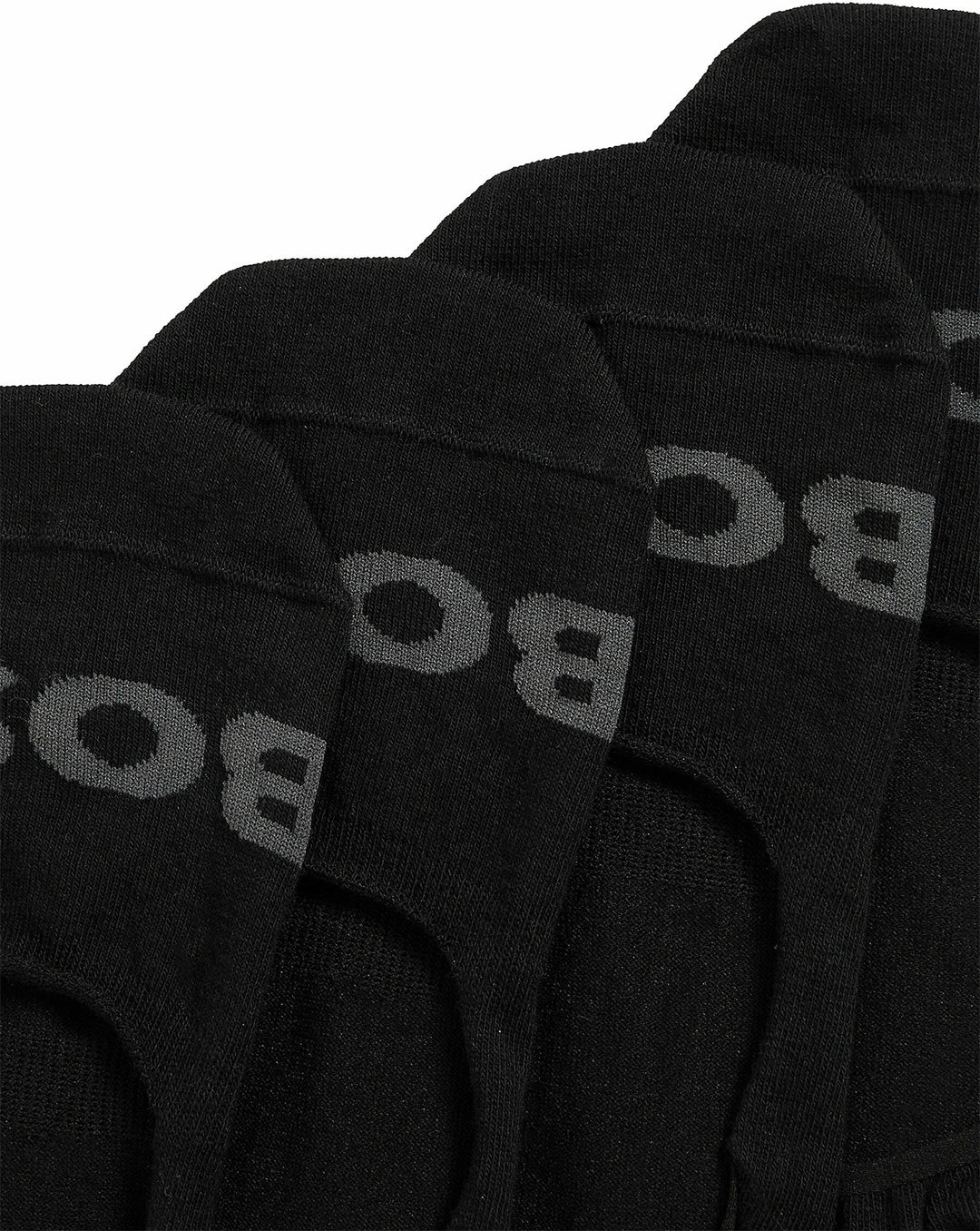 Boss SL Uni Logo 2 pares de calcetines de algodón para hombre en negro