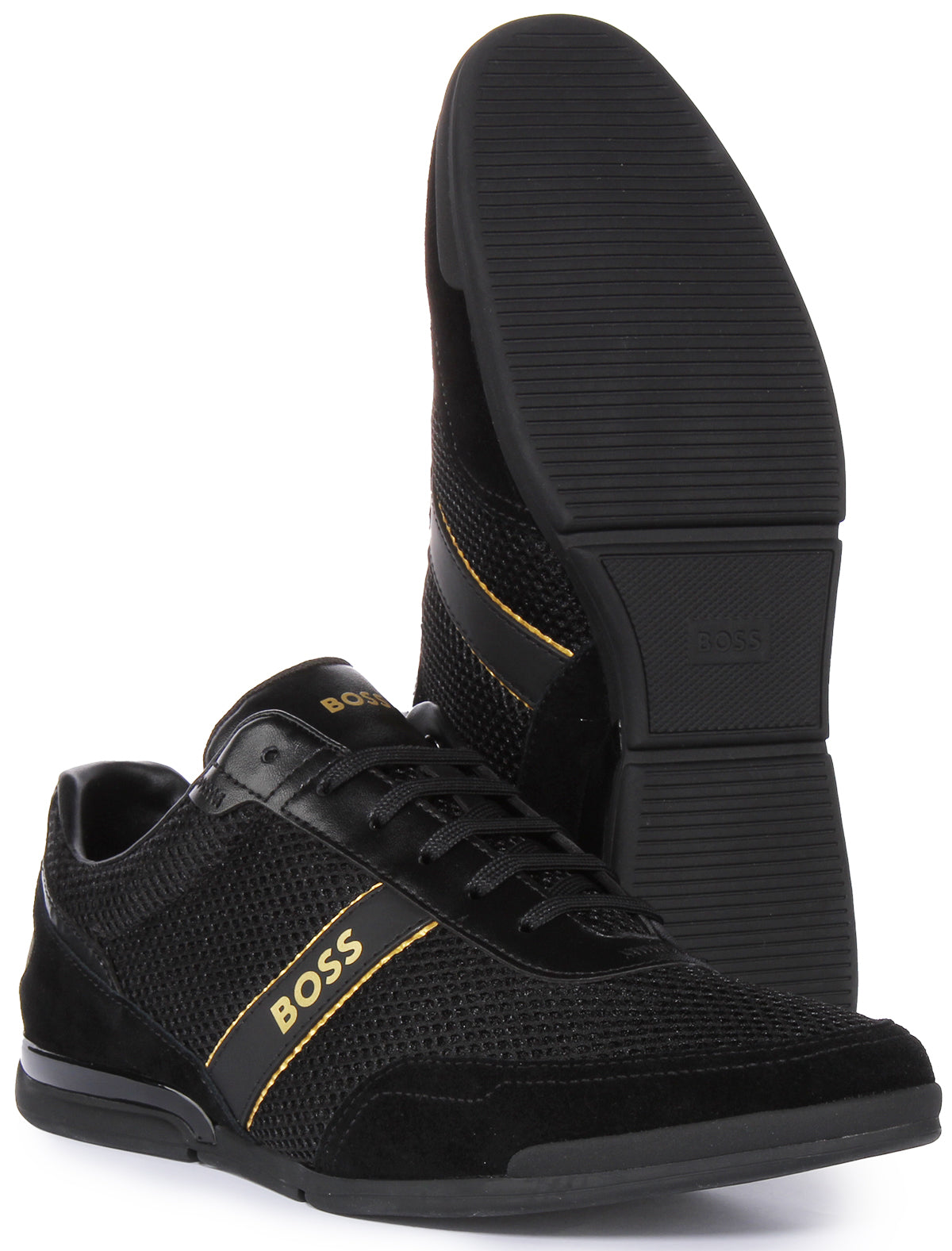 Hugo boss saturn sales trainers black