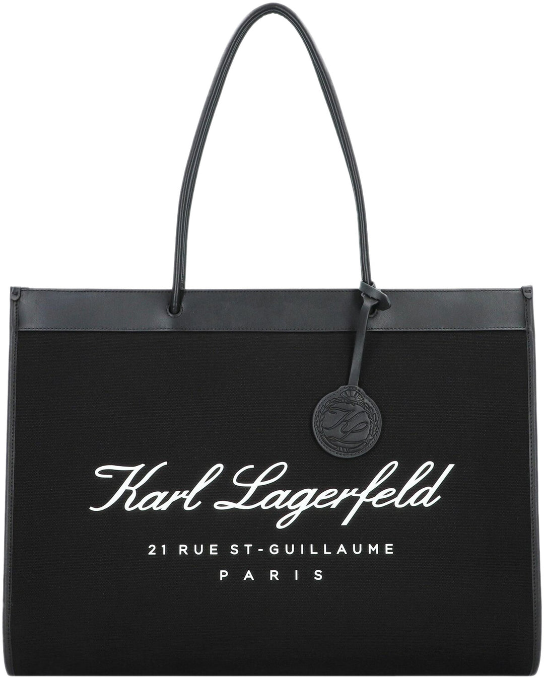 Karl Lagerfeld Small Hotel Karl Zip-up Pouch in Black