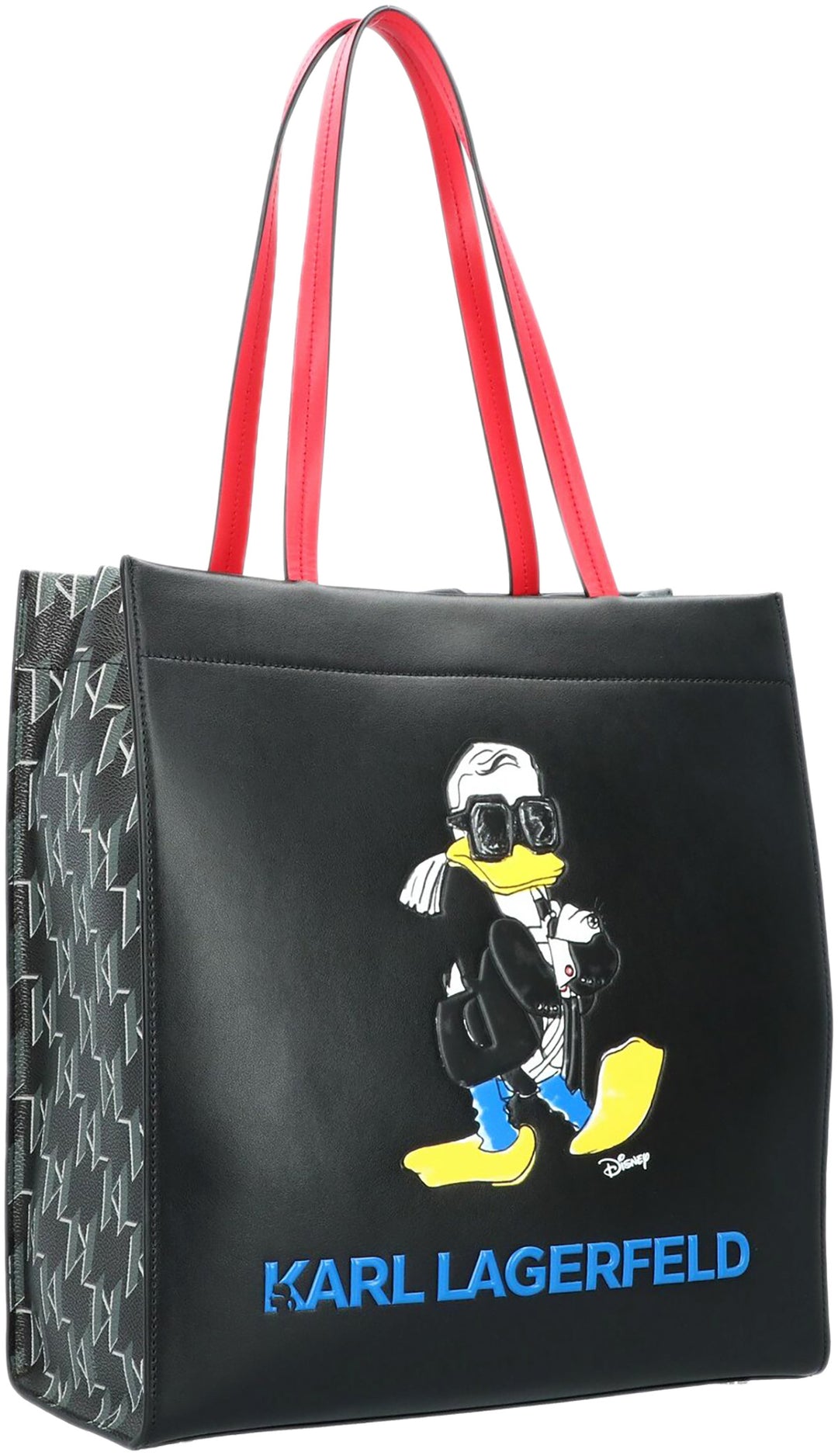 Karl Lagerfeld KL X Disney Bolso de tela sintética con estampado Donald Duck para mujer en negro