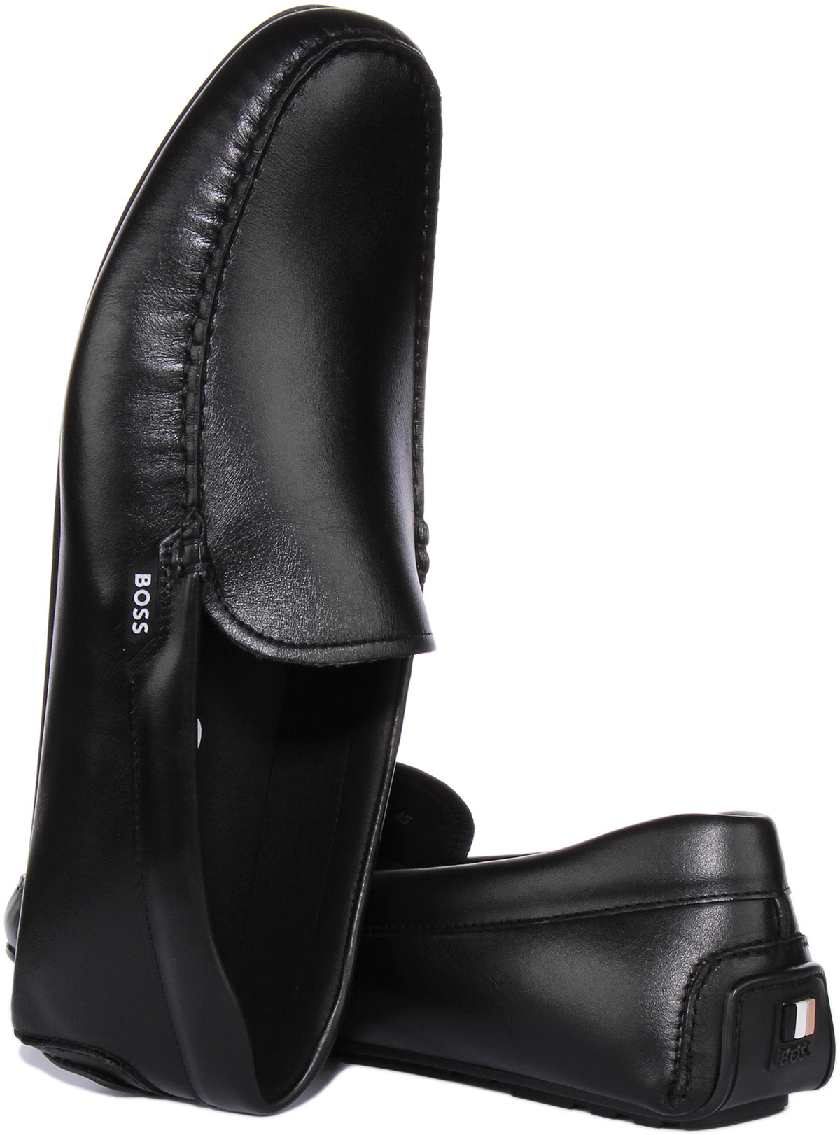 Boss Noel Mocc It In Black For Men | Casual Slip On Loafer | Hugo