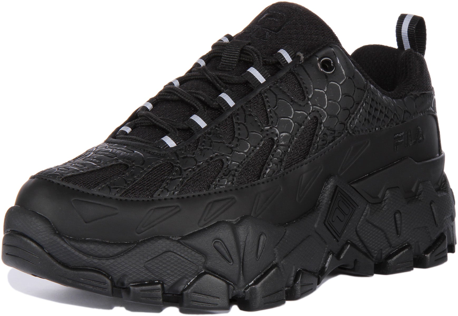 Fila chunky hotsell shoes black