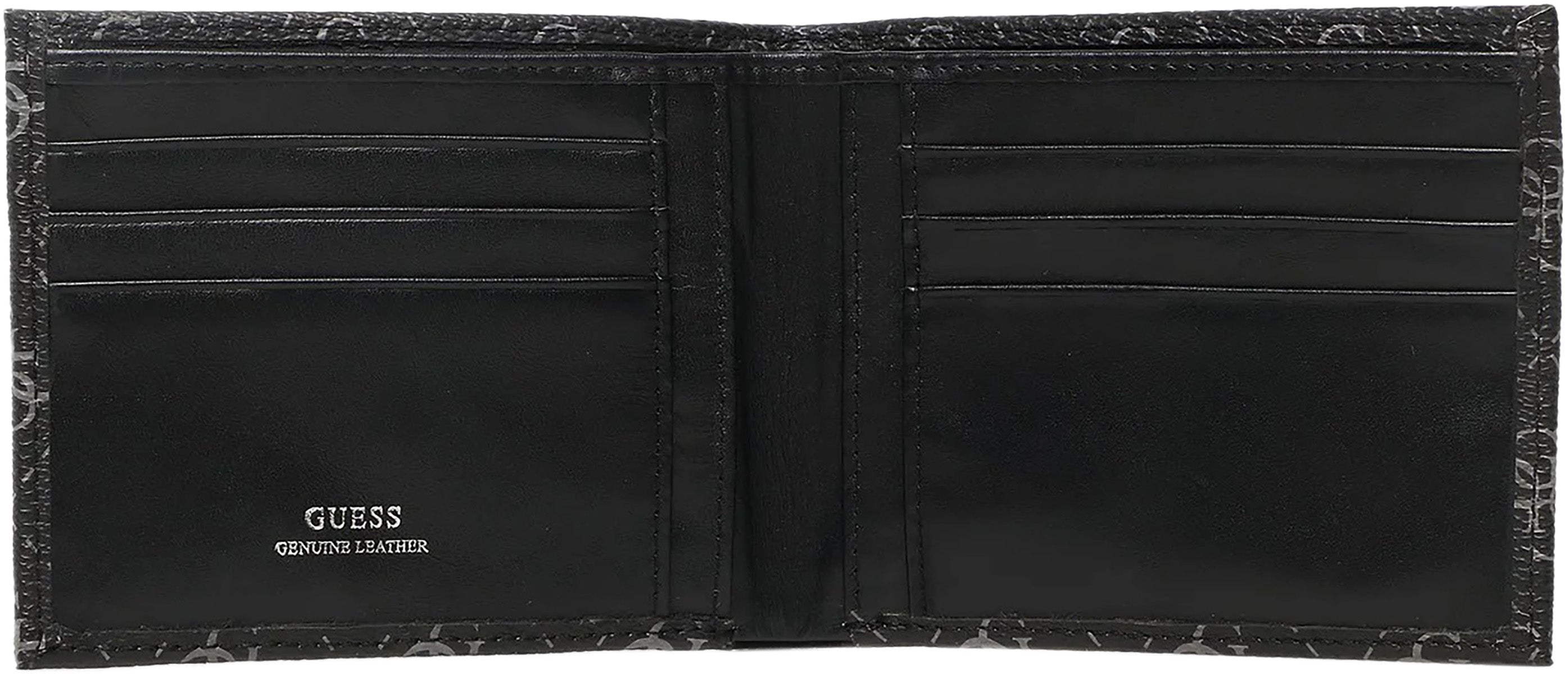 Guess Smevzllea27 Vezzola In Black For Men | Smart Billfold Wallet