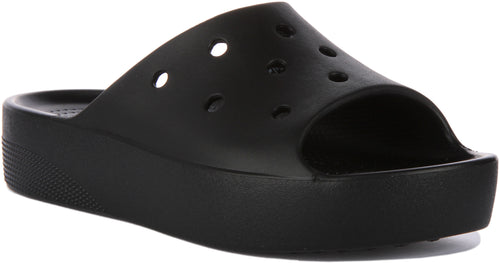 Crocs Classic Platform Sandalias para mujer en negro