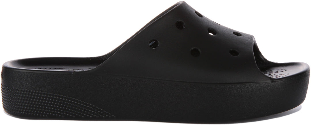 Crocs Classic Platform Frauen Pantolette Sandale Schwarz