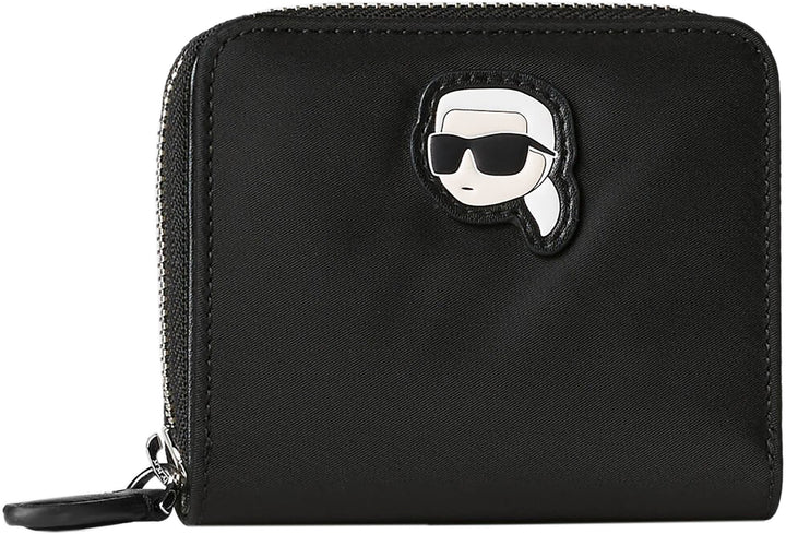 Karl Lagerfeld K Ikonik 2.0 Cartera pequeña de nylon para mujer en negro