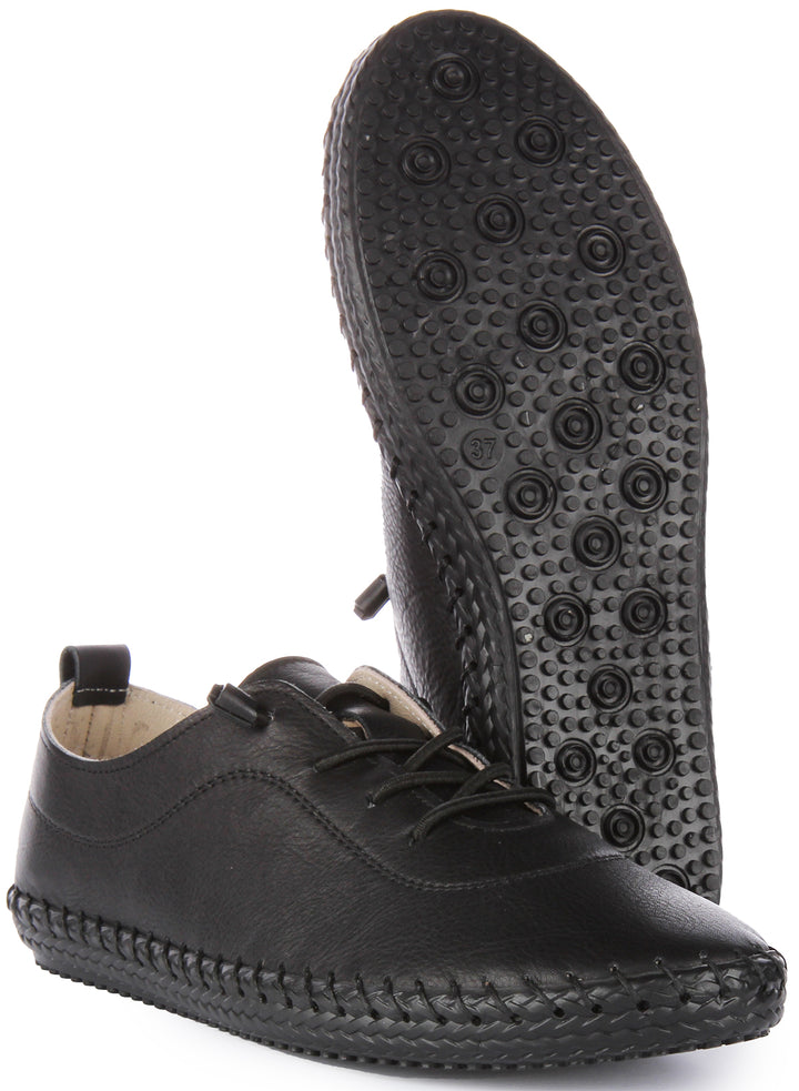 Justinreess England Lexi Comfort Shoes In Black For Women