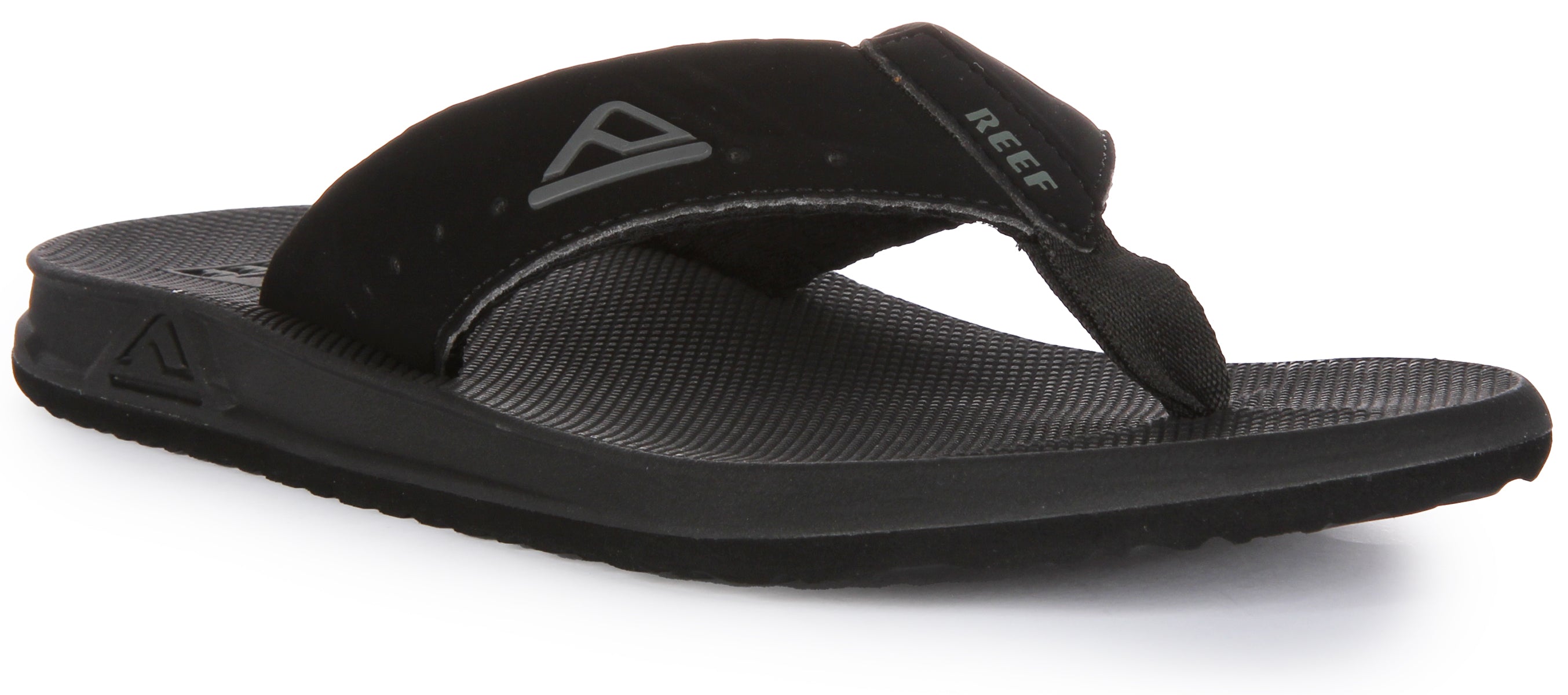 Reef Phantoms In Black For Men T Post Summer Beach Sliders