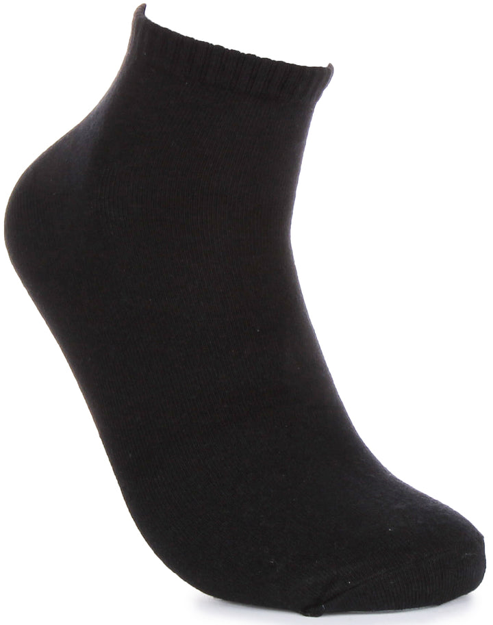 Justinreess England 2 Pairs Low Cut Socks In Black