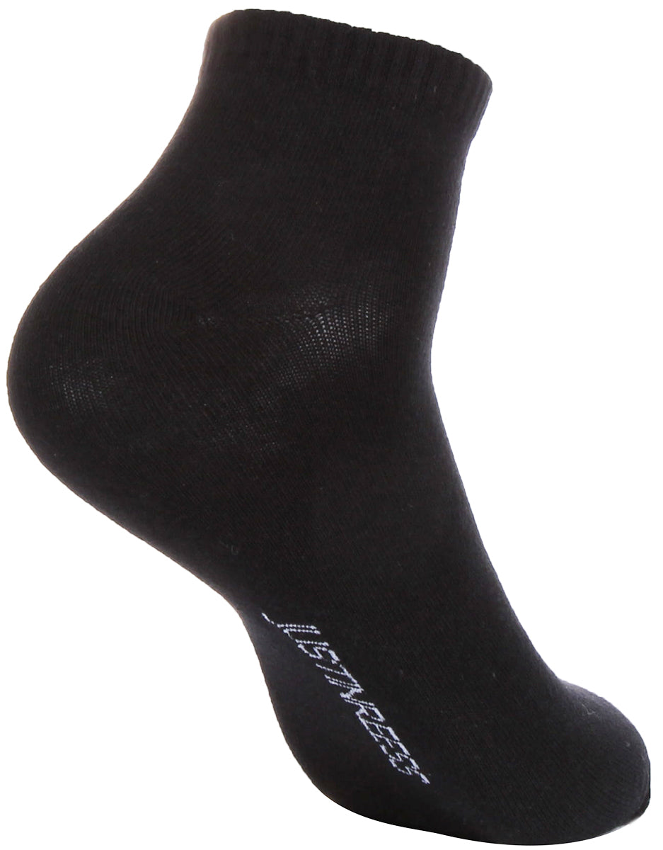 Justinreess England 2 Pairs Low Cut Socks In Black