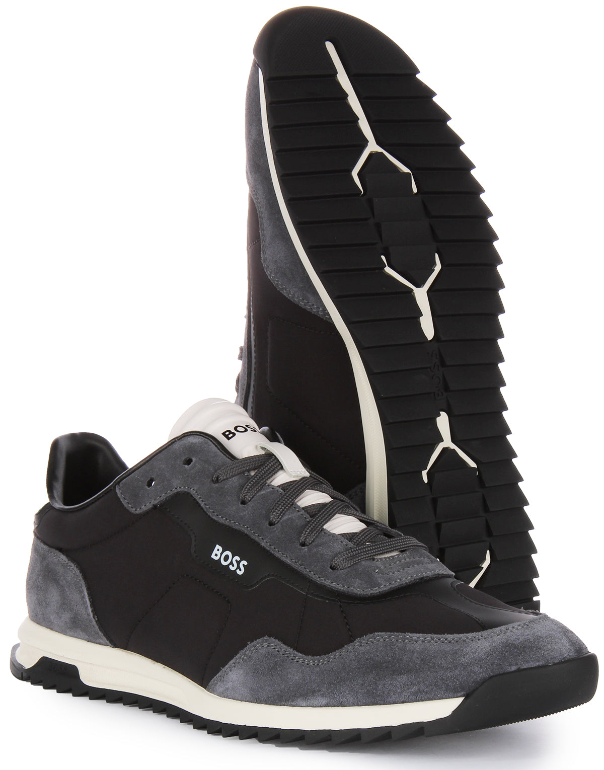 Boss zephir runn on sale nylon trainers in black