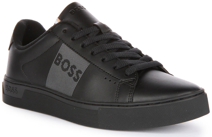 Boss Rhys Tenn PPR N Zapatillas sinteticas con cordones para hombre en negro