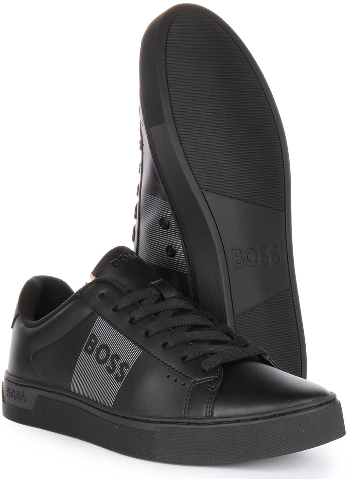 Boss Rhys Tenn PPR N Zapatillas sinteticas con cordones para hombre en negro