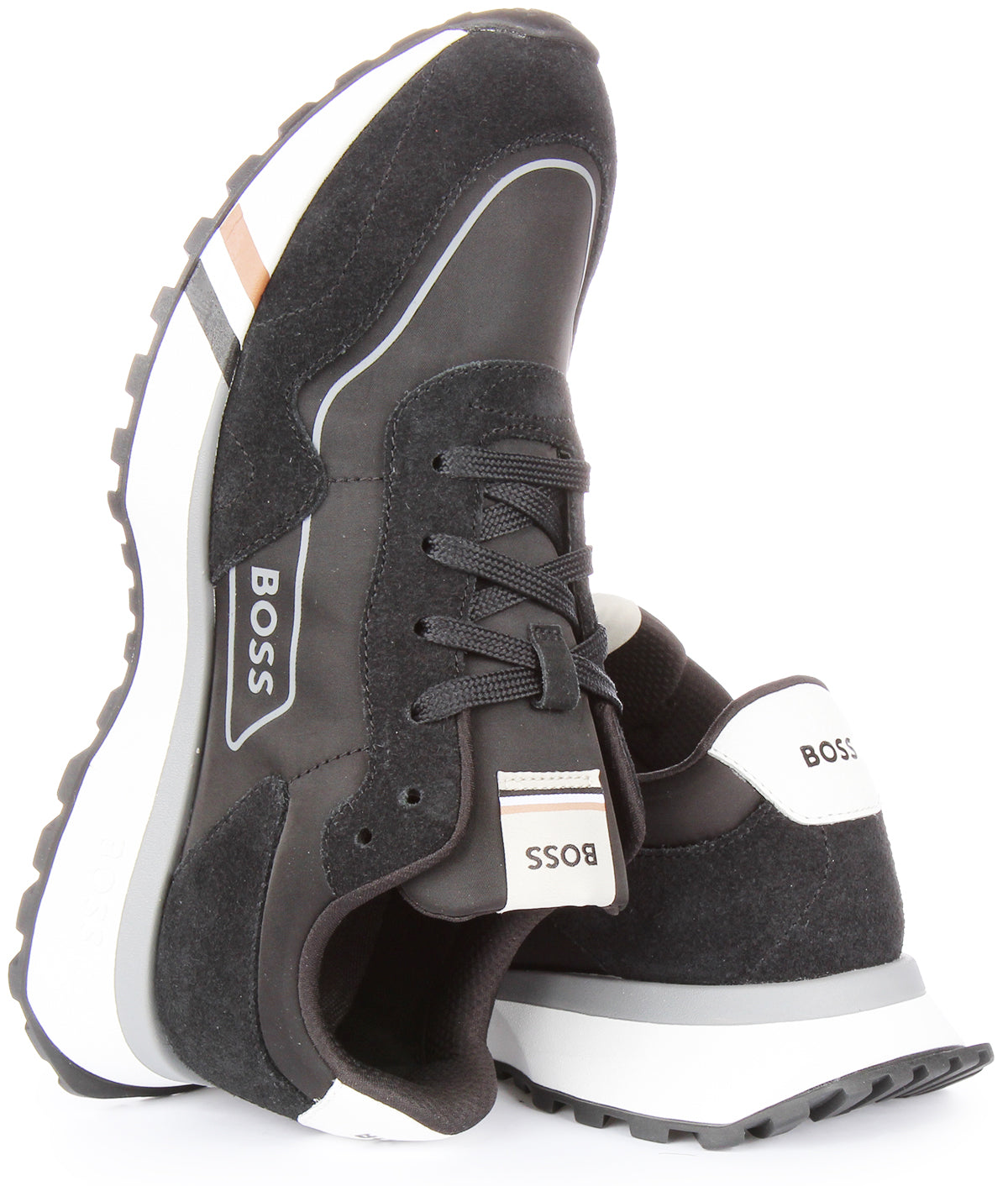 Boss Jonah Runner Sdtx In Black For Men | Hugo Boss Lace up